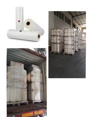 PET Angle Pasting Thermal Lamination Corner Tape. 2 mặt Corona được xử lý. 90°C Lamination Temperature.