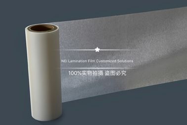 Clear BOPP chải màng cán nóng để dập lá / màng bao bì linh hoạt